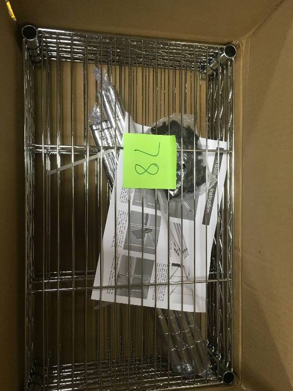 Sandusky 4 Tier Chrome -Mini Wire Shelf not used