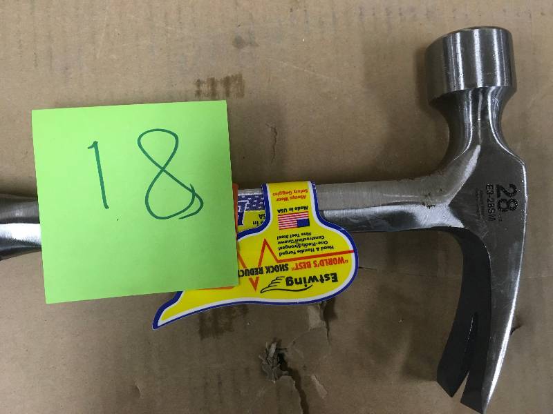 Estwinfg 28oz Milled -Face Framing Hammer with Shock Redutction Grip