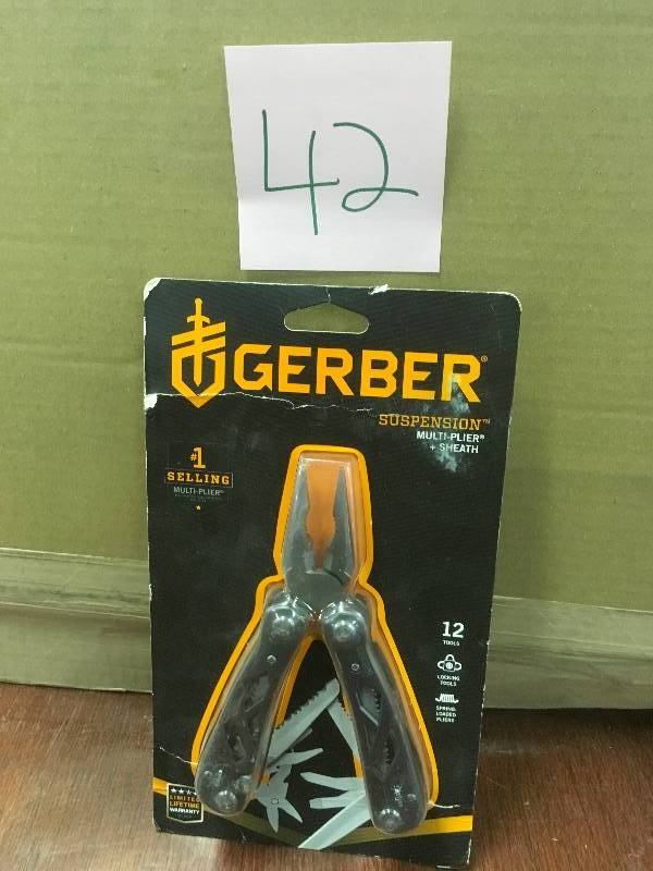 lot 42 image: Gerber Suspension Multi Plier 12 Tools in One not used
