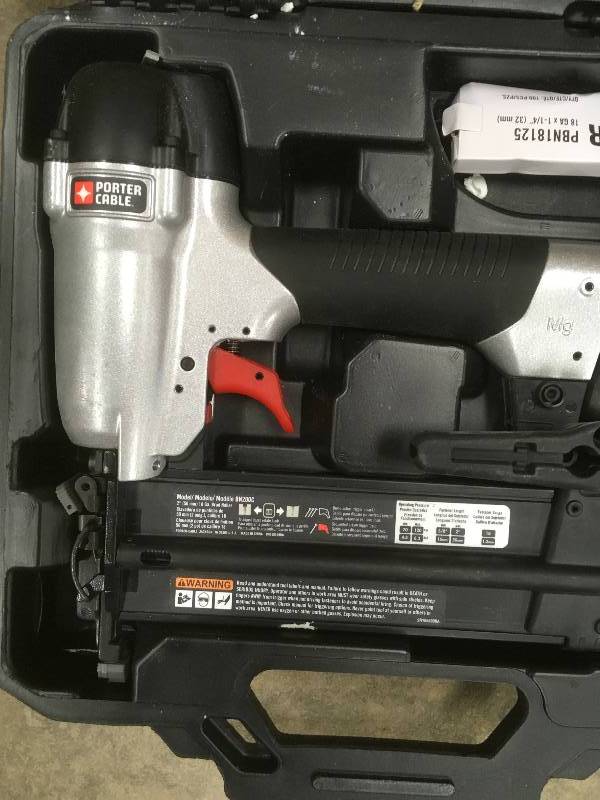 lot 83 image: Porter-Cable 18 Gauge 2 Brad Nailer Kitnot used