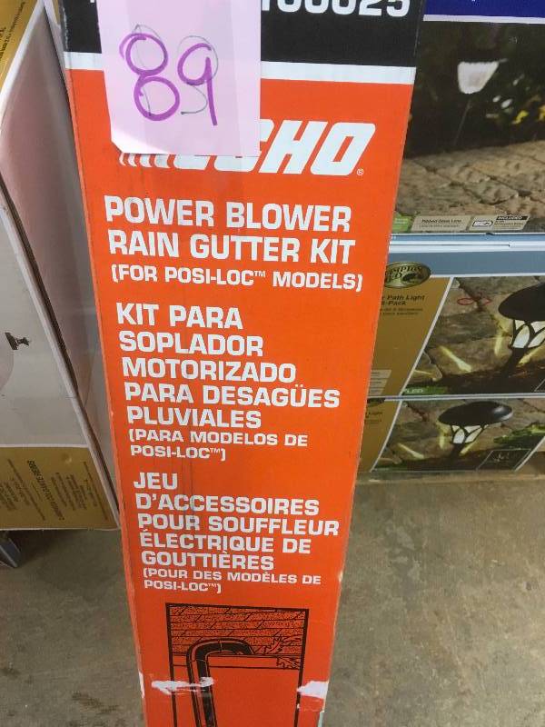 lot 89 image: Ehco Power Blower Rain Gutter Kit for Echo Blowers  not used