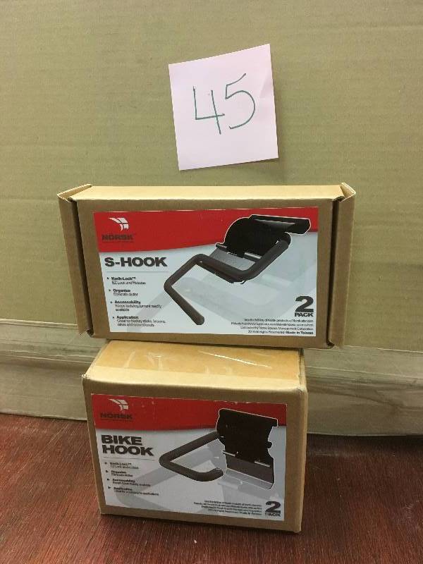 lot 45 image: Norsk S-Hook -Bike Hook 2 Pack - Lot of 2 not used
