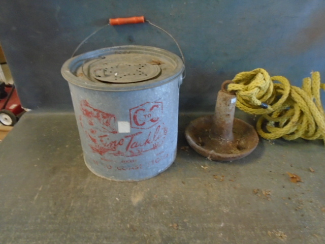 Minnow Bucket and Boat Anchor