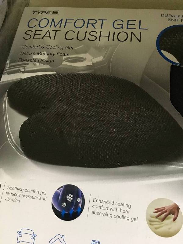 COMFORT GEL SEAT CUSHION, MSRP $19.99