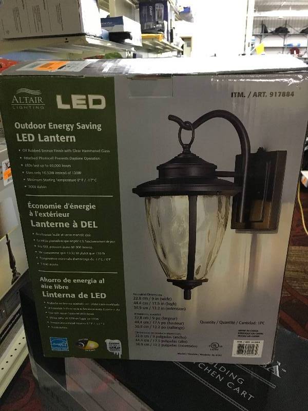9IN LED COACH LIGHT, MSRP $34.99