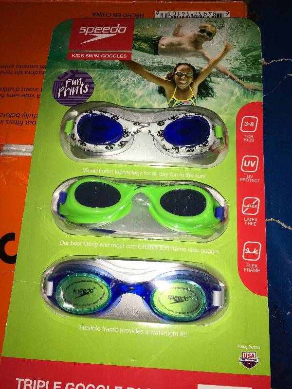 SPEEDO KIDS HYDROSPEX 3PK, MSRP $14.99