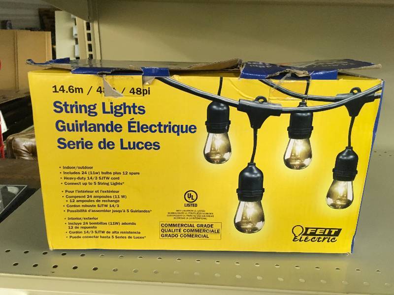 FEIT 48 INCANDESCENT LIGHT STRING, MSRP $29.99