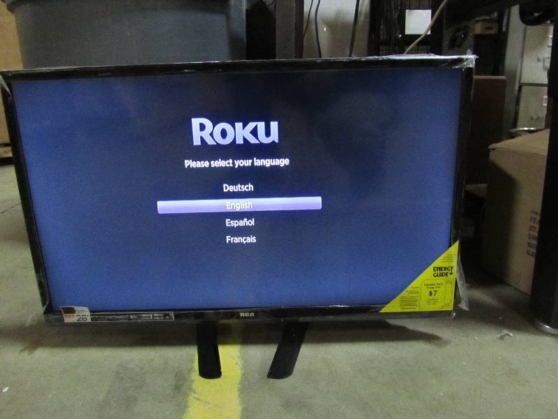 lot 6 image: RCA LRK28G30RQ 28 720p 60Hz LED HDTV with ROKU Streaming