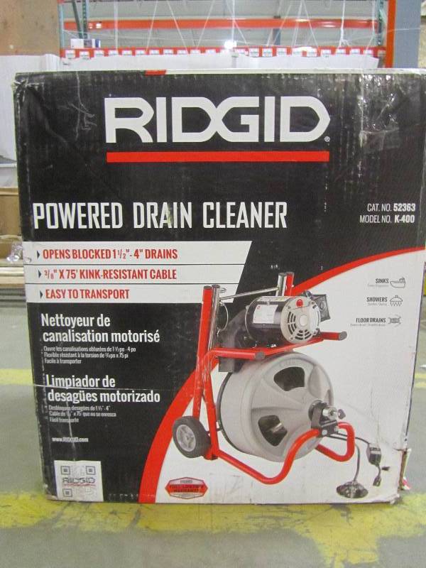lot 27 image: RIDGID K-400 Drum Machine with C-32 IW Cable