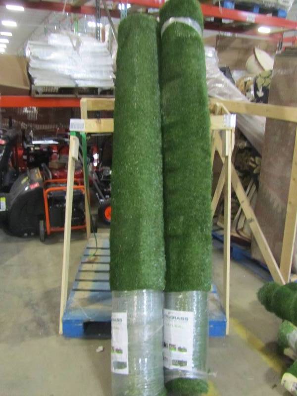 lot 33 image: Turf Evolutions Trugrass synthetic turf 8x12 (x2)