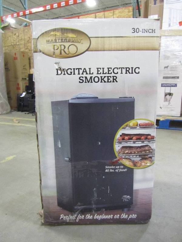 lot 76 image: Masterbuilt Pro 30 in. Black Electric Digital Smoker