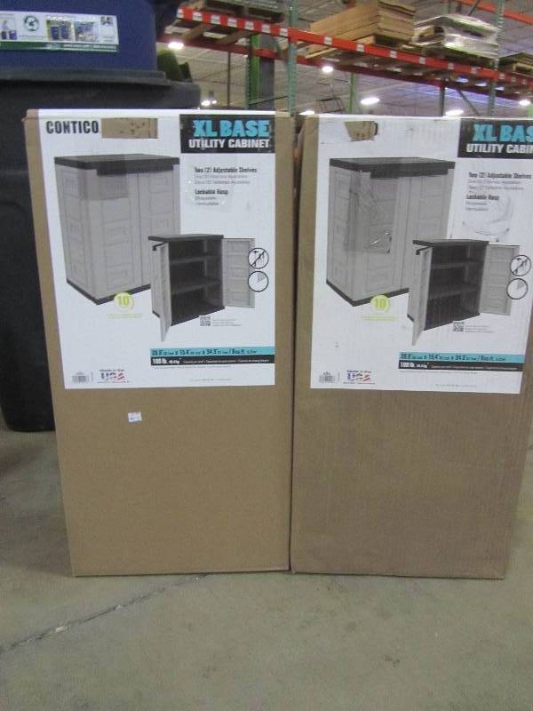 lot 95 image: Contico XL Base Utility Cabinet (x2)