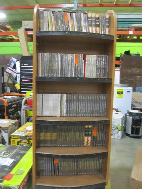 lot 101 image: bookshelf 61in tall x 24in w x 10.5in d