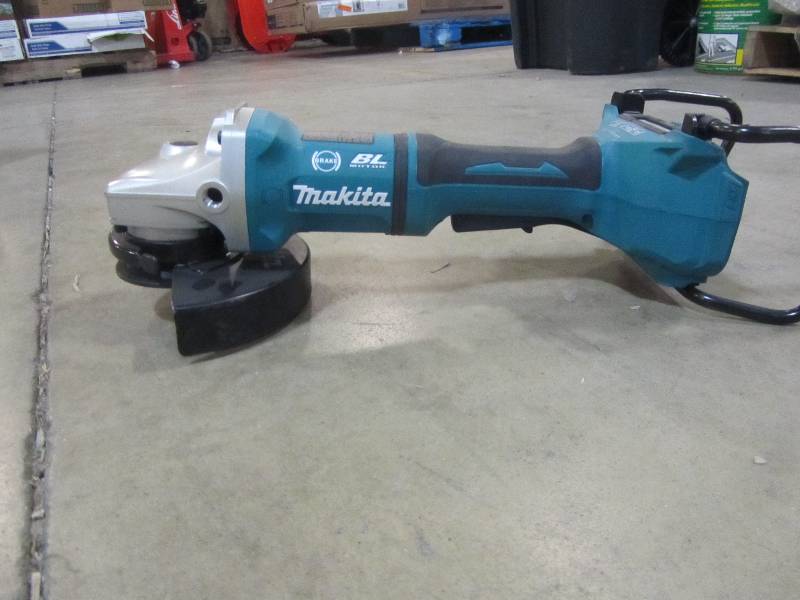 lot 108 image: Makita 18-Volt X2 LXT Lithium-Ion 36V Brushless Cordless 7 in. Paddle Switch Cut-OffAngle Grinder w Electric Brake Tool Only