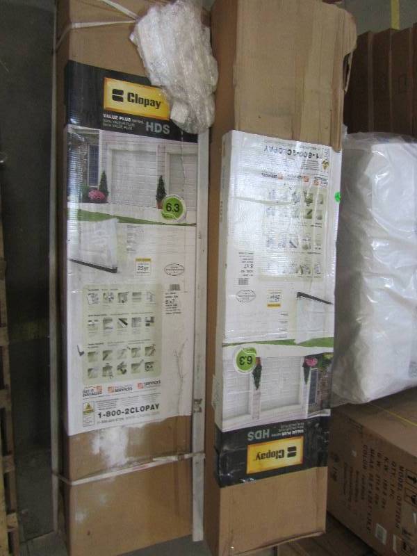 lot 166 image: Clopay Value Plus Series 8 ft. x 7 ft. 6.3 R-Value Insulated White Garage Door (x3)