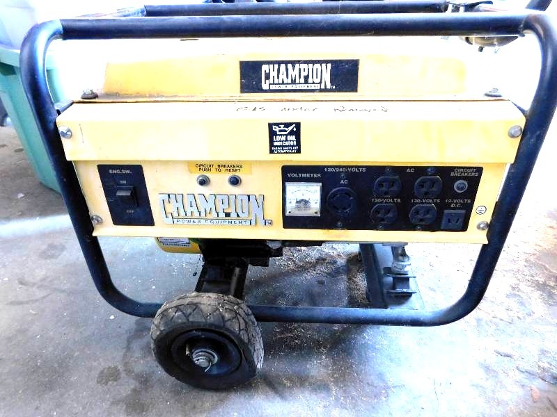 lot 3 image: CHAMPION POWER EQUIPMENT GENERATOR