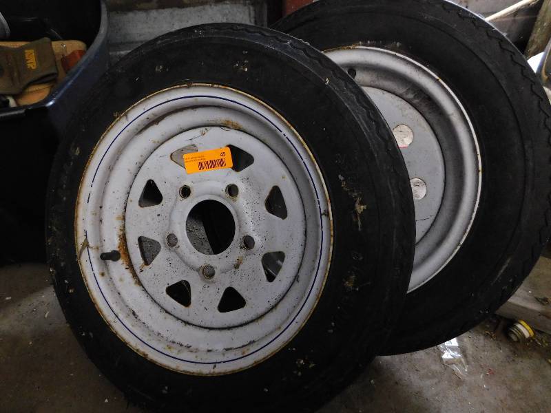 lot 45 image: TWO TRAILER TIRES