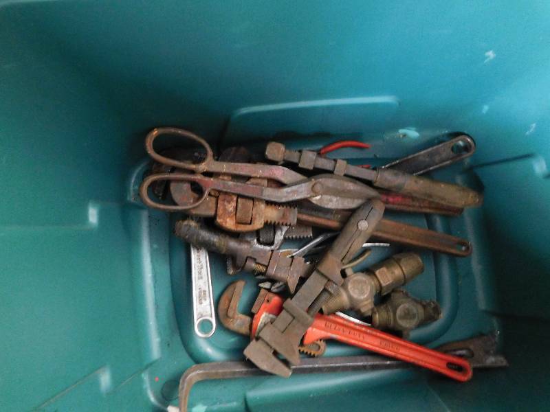 lot 53 image: OLDER HAND TOOLS, WRENCHES