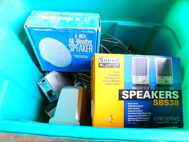 lot 113 image: EXTERNAL SPEAKERS