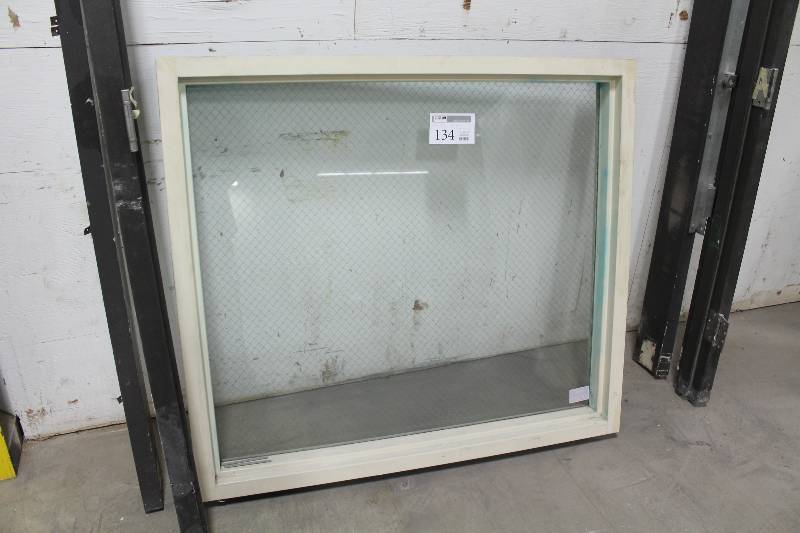 lot 134 image: Transom Window w Metal Inlay