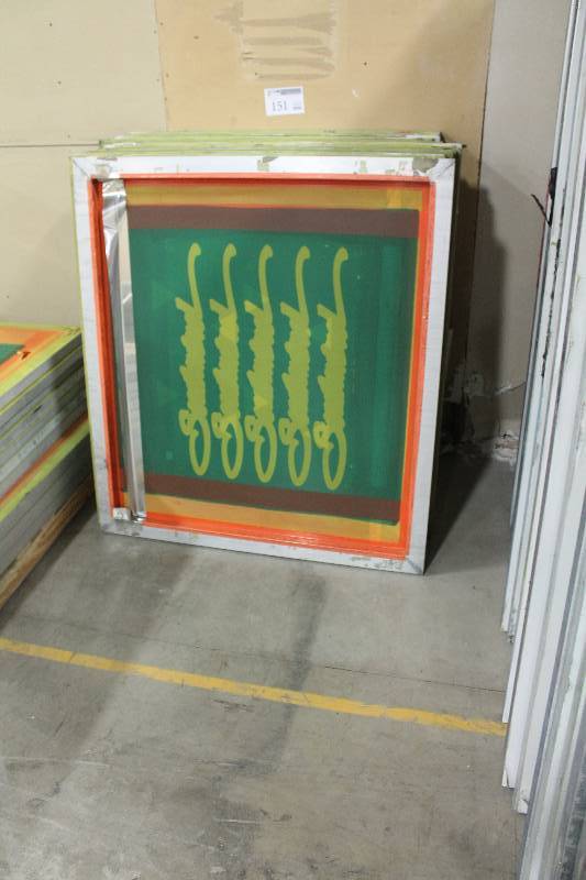 lot 151 image: Lot of (15) Screen Printing Frames