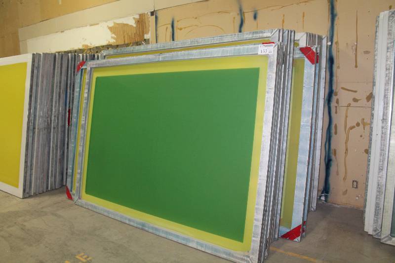 lot 153 image: Lot of (33) Screen Printing Frames