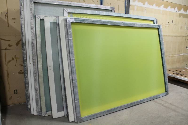 lot 154 image: Lot of (19) Screen Printing Frames