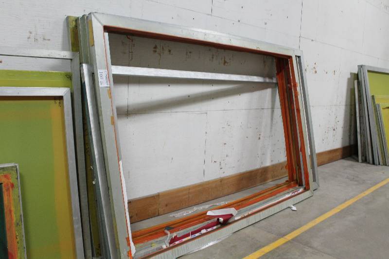 lot 160 image: Lot of (8) Screen Printing Frames