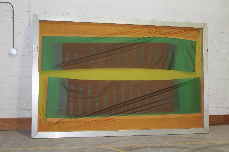 lot 162 image: Lot of (4) Screen Printing Frames
