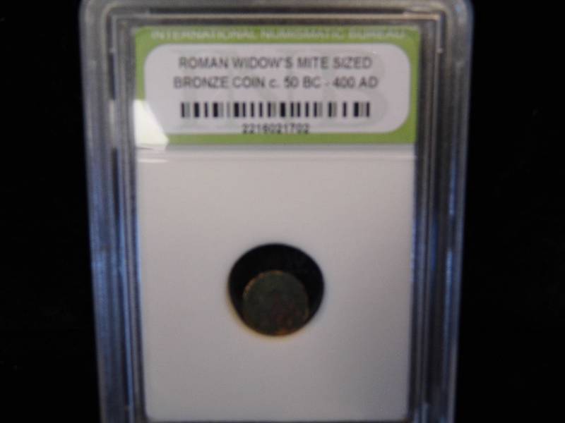 Roman Widows Mite Sizdd Bronze Coin