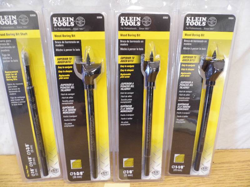 4 Piece Klien Auger Bits