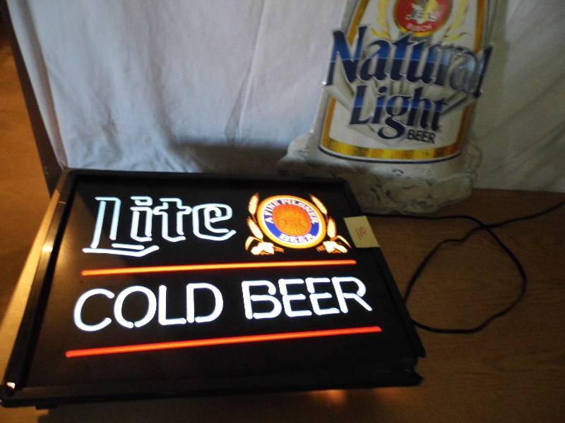 Natural Ligjht Metal Sign - Neon Look Lite Sign