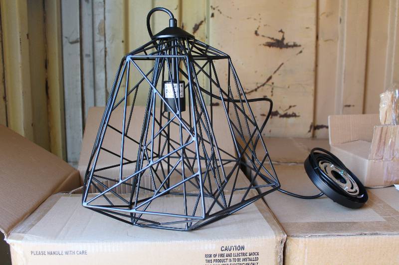 Lot of (6) Varalux The Wright Stuff 1-Light Pendant Light Fixtures