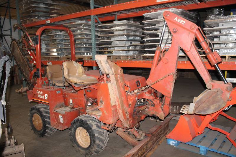 Charles Machine Works Ditch Witch w Dual Position Trenching Attachment, Plow & Shovel Attachments