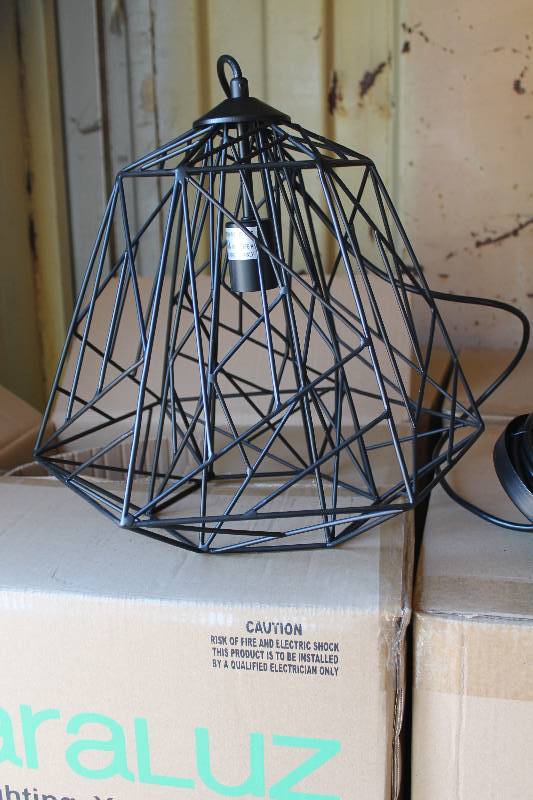 Lot of (6) Varalux The Wright Stuff 1-Light Pendant Light Fixtures
