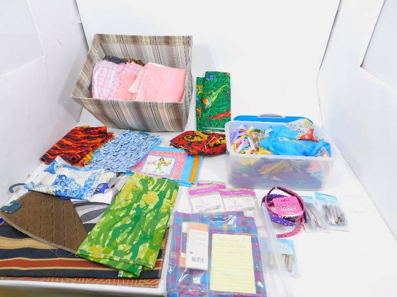 Lot of Material, Head Bands and Barretts