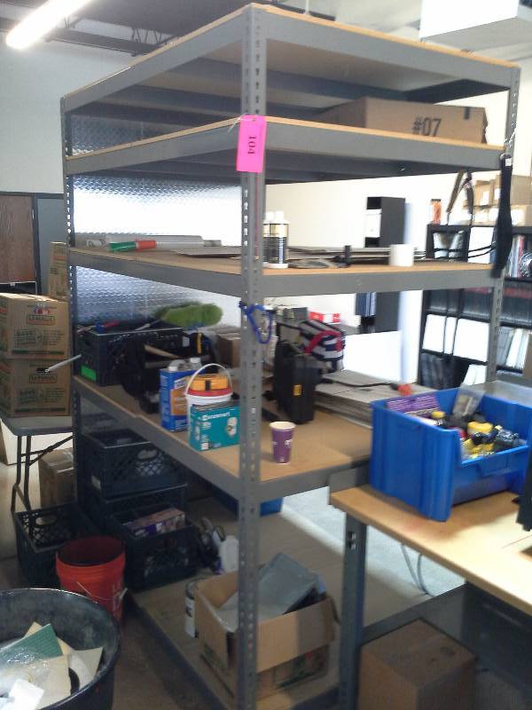 Free-Standing Commercial Shelving