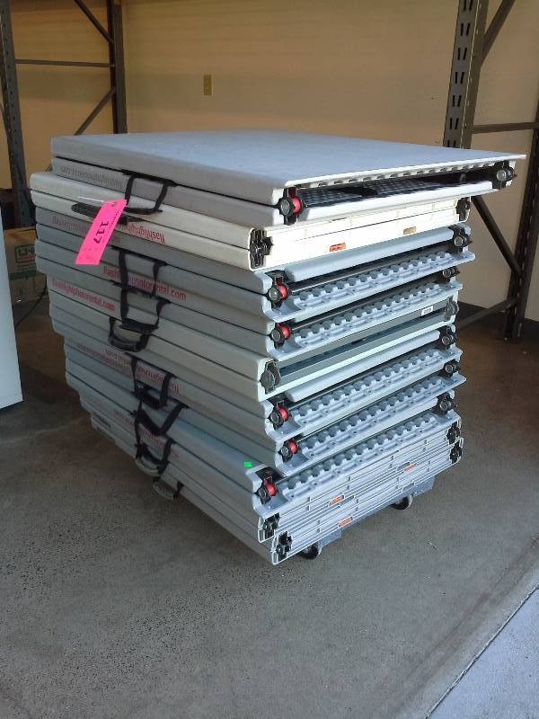 Lot of Ten (10) 6 Folding Tables