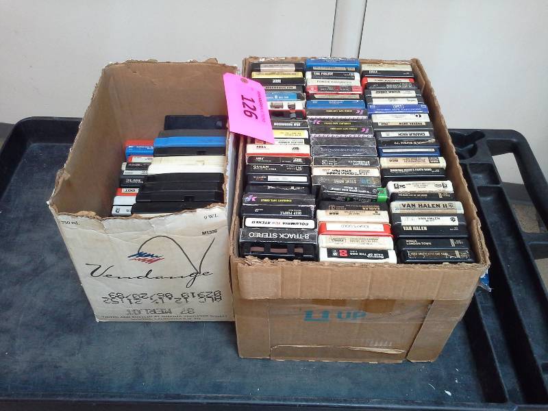 Large Lot of 8-Track Tapes