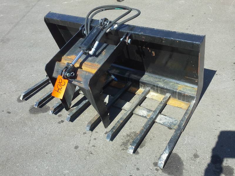 60 Single Grappler Bucket (Skid Steer Attachment)