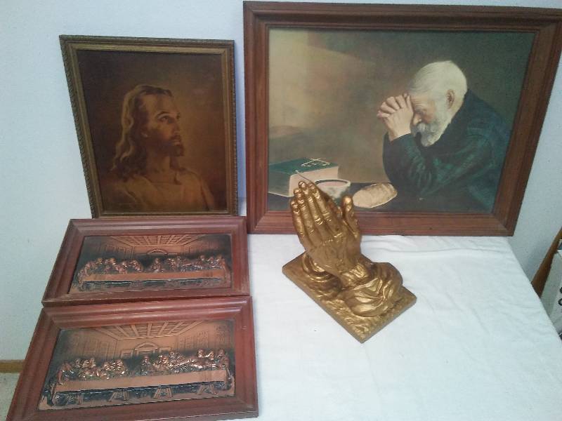 lot 14 image: Christian Religious Artwork