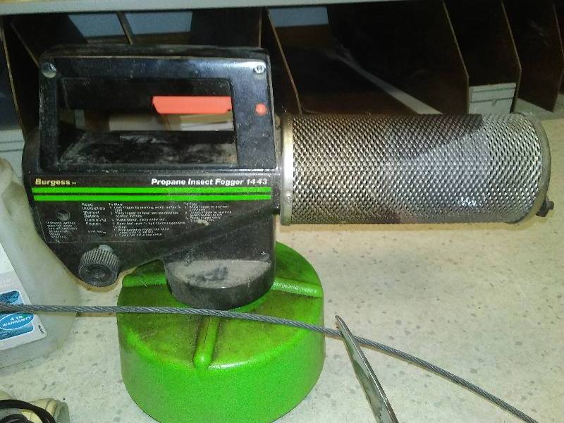 lot 25 image: Burgess Propane Insect Fogger, hoses and more