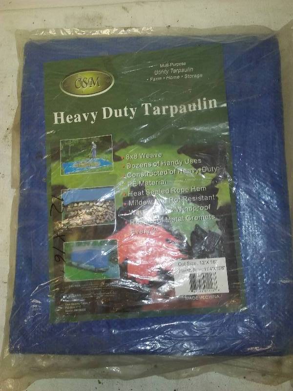 lot 51 image: NEW Heavy-Duty Tarp,