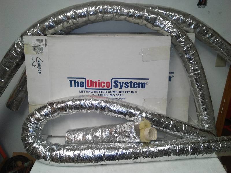 lot 60 image: Insulated 2 in. Air Dust, 4 in. with insulation.  Part of the Unico System