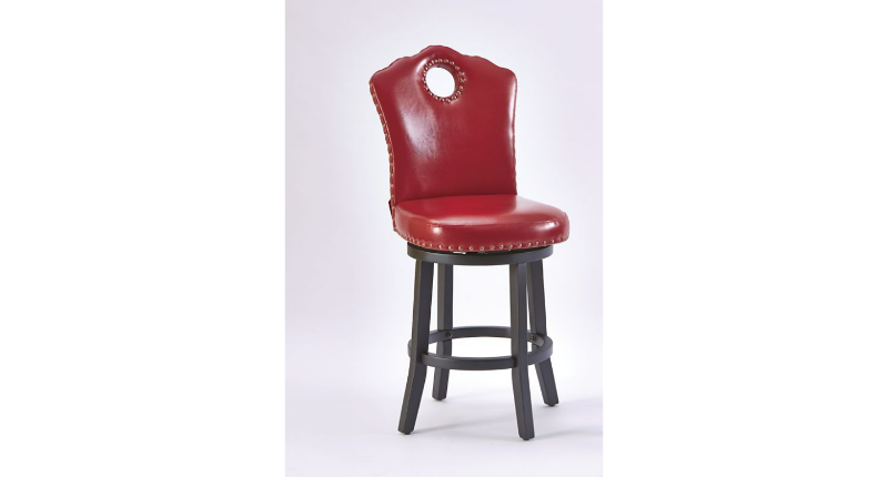 lot 194 image: Nailhead Swivel Stool open box Reta...