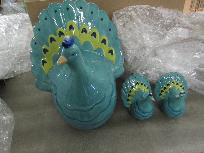 lot 6 image: Ceramic Cookie Jar with Salt & Pepp...