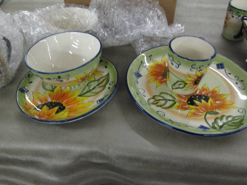 sunflower dinnerware