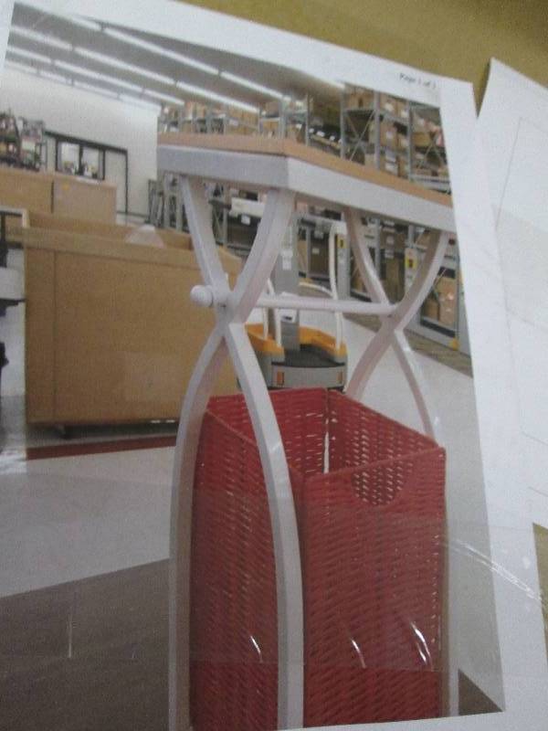 lot 25 image: Cross Basket Toilet Paper Holder op...