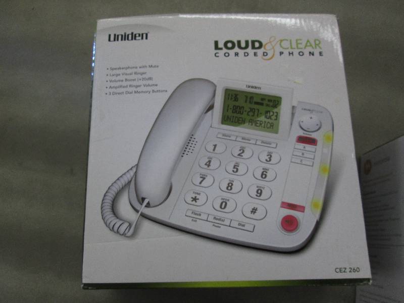 lot 31 image: Uniden Loud & Clear Corded Phone op...