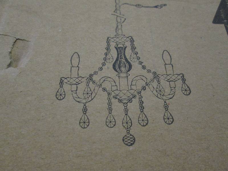 lot 35 image: Chandelier open box Retail $79.99...